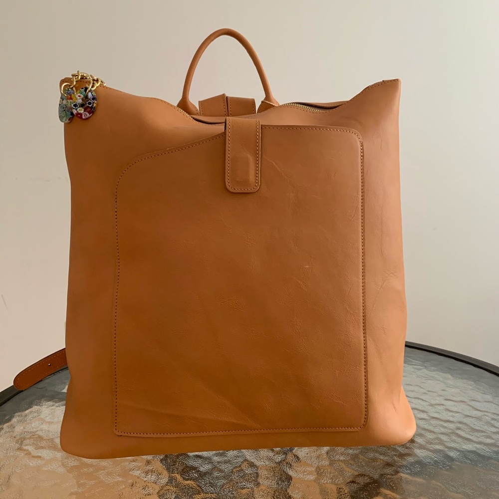 Terrida Orange Luxury Backpack Made in Italy